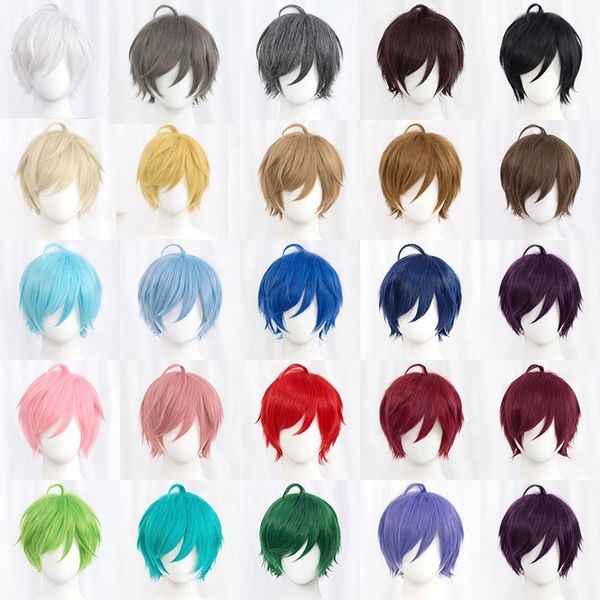 cosplay wigs fashion short cosplay wig multi colors straight peluca synthetic anime hair cosplay heat resistant party wigs 230808, Black
cosplay wigs fashion short cosplay wig multi colors straight peluca synthetic anime hair cosplay heat resistant party wigs 230808, Black