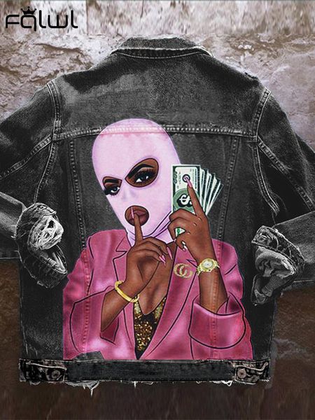 womens jackets fqlwl streetwear loose fashion jeans for women print button denim coats black jacket female 230808, Black;brown
womens jackets fqlwl streetwear loose fashion jeans for women print button denim coats black jacket female 230808, Black;brown
