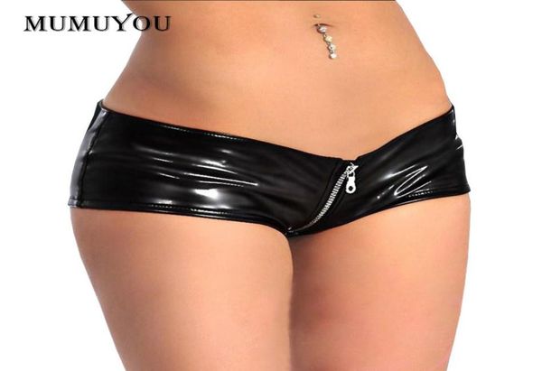 women latex black shorts wet look pvc shiny short pants thong full zipper low waist club metallic 9066049935495, White;black
women latex black shorts wet look pvc shiny short pants thong full zipper low waist club metallic 9066049935495, White;black
