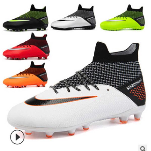 womens mens football boots youth comfortable tf ag soccer shoes fashion trainers size 35-45
womens mens football boots youth comfortable tf ag soccer shoes fashion trainers size 35-45