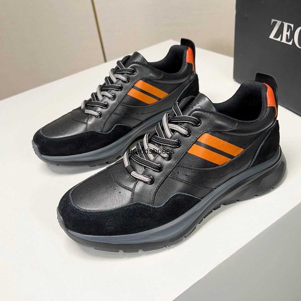 zegnas men's dress shoes fashion brand cowhide breathable daddy shoes breathable leather fashion versatile casual sneakers, Black
zegnas men's dress shoes fashion brand cowhide breathable daddy shoes breathable leather fashion versatile casual sneakers, Black