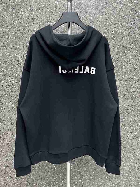 women's hoodies & sweatshirts designer b family mirror lgo zipper loop wash cardigan english inverted print sweater kangaroo hoodie 6xl, Black
women's hoodies & sweatshirts designer b family mirror lgo zipper loop wash cardigan english inverted print sweater kangaroo hoodie 6xl, Black