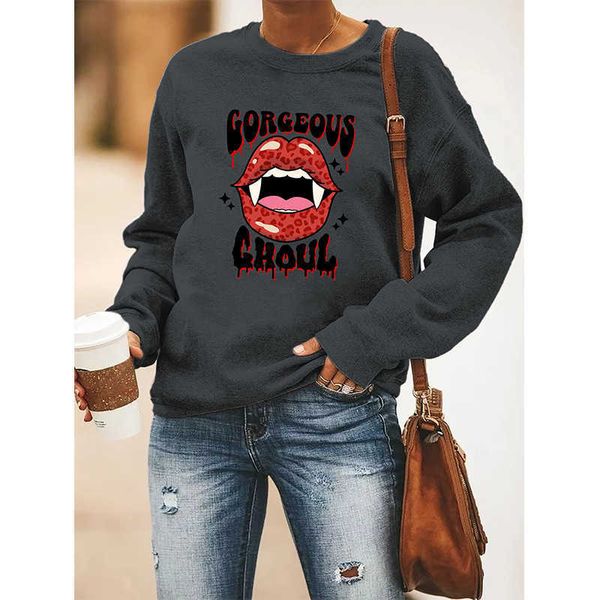 no brand name autumn and winter new women's round neck long sleeve sweater women's printed top, Black
no brand name autumn and winter new women's round neck long sleeve sweater women's printed top, Black