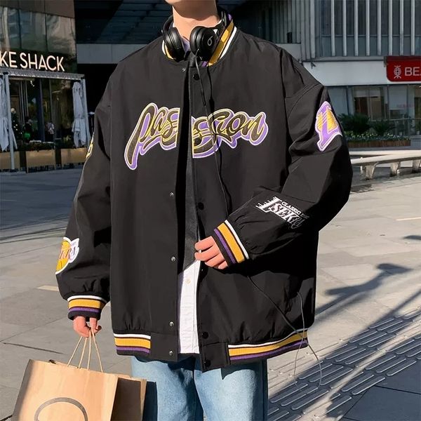 mens jackets casual baseball jacket letter embroidery patchwork varsity harajuku college style coat oversized streetwear 230808, Black;brown
mens jackets casual baseball jacket letter embroidery patchwork varsity harajuku college style coat oversized streetwear 230808, Black;brown