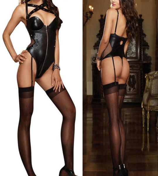 leather underwear black latex rivet lingerie front zipper tightfit jumpsuit for women ly1912226666845, Red;black
leather underwear black latex rivet lingerie front zipper tightfit jumpsuit for women ly1912226666845, Red;black