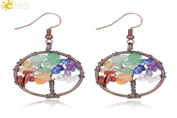 csja whole vintage color dangle earrings for women round tree of life ear drop natural health rainbow gemstone bead classic je8136774, Silver
csja whole vintage color dangle earrings for women round tree of life ear drop natural health rainbow gemstone bead classic je8136774, Silver