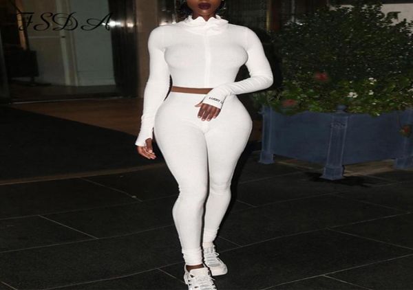 women039s tracksuits fsda 2021 autumn winter two piece set long sleeve crop white and biker pants jogger ribber women 8012779, Gray
women039s tracksuits fsda 2021 autumn winter two piece set long sleeve crop white and biker pants jogger ribber women 8012779, Gray