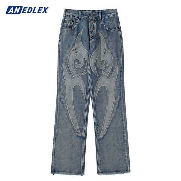 mens jeans fashion men punk graphic embroidered wide leg pants hip hop streetwear denim trousers harajuku 230808, Blue
mens jeans fashion men punk graphic embroidered wide leg pants hip hop streetwear denim trousers harajuku 230808, Blue