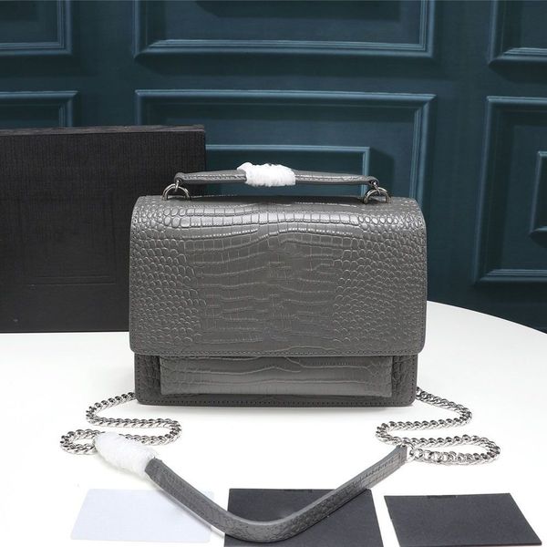 sunset designer luxury bag women handbags shoulder tote bag chain clutch handle flap crocodile alligator shiny smooth leather fashion medium
sunset designer luxury bag women handbags shoulder tote bag chain clutch handle flap crocodile alligator shiny smooth leather fashion medium