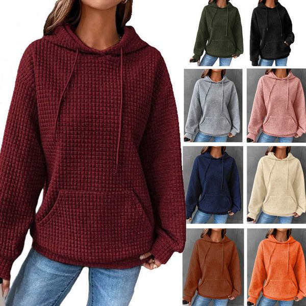 no brand name autumn and winter women's new waffle round neck long sleeve sweater solid color for women, Black
no brand name autumn and winter women's new waffle round neck long sleeve sweater solid color for women, Black