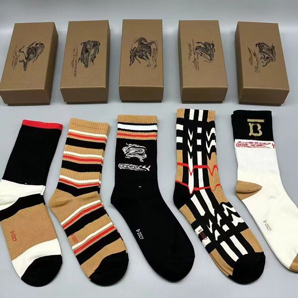 mens womens designer socks 5 pairs luxury classic letter autumn winter cotton plaid stockings sports four seasons mid tube socks couple qual, Black
mens womens designer socks 5 pairs luxury classic letter autumn winter cotton plaid stockings sports four seasons mid tube socks couple qual, Black
