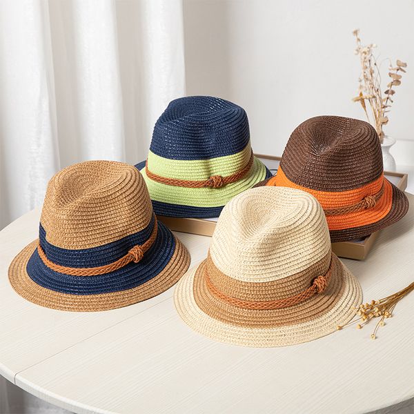 wide brim hats bucket summer parentchild straw outdoor breathable panama hat fashion men women beach sun caps vintage visor children jazz ca, Blue;gray
wide brim hats bucket summer parentchild straw outdoor breathable panama hat fashion men women beach sun caps vintage visor children jazz ca, Blue;gray