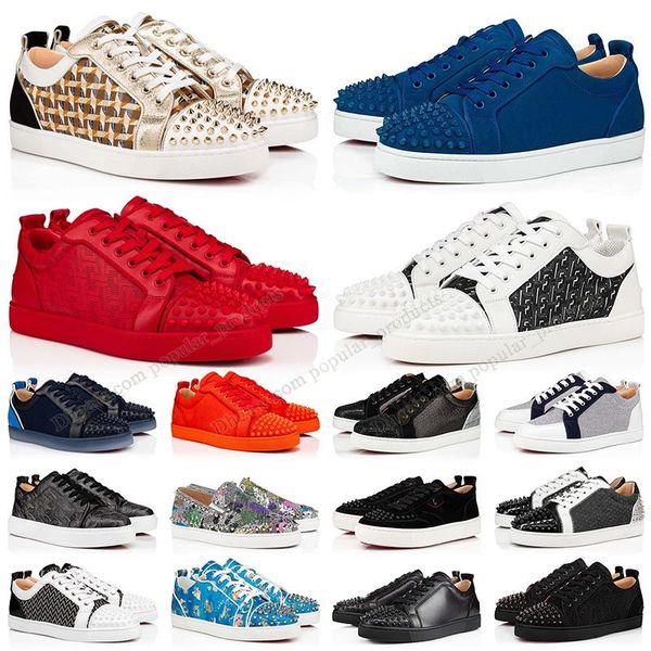2023 with box low spikes red shoes famous bottoms sneakers black white sliver red blue gold leather splike rivets triple loafer vintage plat
2023 with box low spikes red shoes famous bottoms sneakers black white sliver red blue gold leather splike rivets triple loafer vintage plat