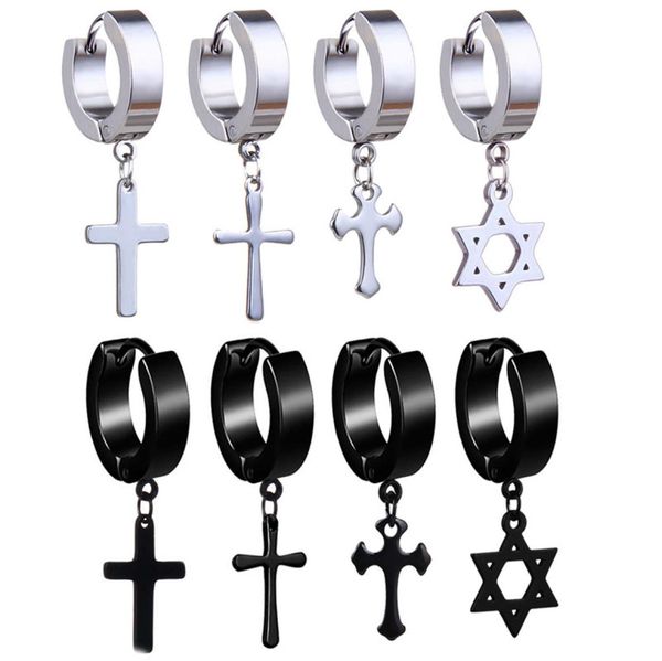 cross pentacle hoop earrings stainless steel pierced ear rings dangle chandelier fashion jewelry for men women will and sandy8337430, Silver
cross pentacle hoop earrings stainless steel pierced ear rings dangle chandelier fashion jewelry for men women will and sandy8337430, Silver