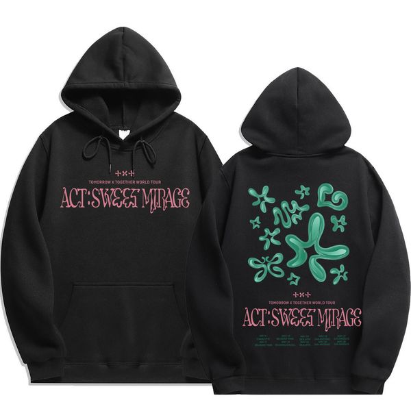 womens hoodies sweatshirts kpop txt act sweet mirage menwomen hoodie long sleeve loose casual sweatshirt couple style streetwear 230808, Black
womens hoodies sweatshirts kpop txt act sweet mirage menwomen hoodie long sleeve loose casual sweatshirt couple style streetwear 230808, Black