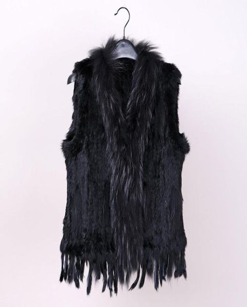 pudi vr032 women genuine knitted rabbit fur vests with tassels raccoon fur trimming waistcoat whole 18 colors1178362, Black
pudi vr032 women genuine knitted rabbit fur vests with tassels raccoon fur trimming waistcoat whole 18 colors1178362, Black
