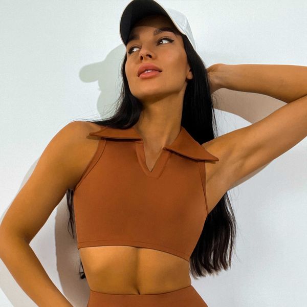 tight yoga suit female niche breathable lapel vest fake two-piece slim fit open waist fitness top
tight yoga suit female niche breathable lapel vest fake two-piece slim fit open waist fitness top