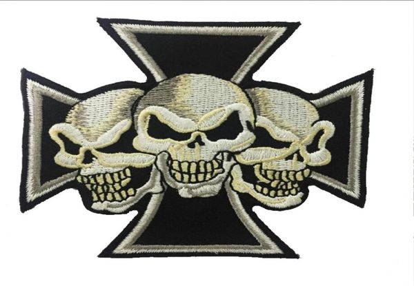 fantastic maltese cross devil triple skulls christian embroidered patch iron on sew on patch for biker clothing jacket vest 3233770, Black
fantastic maltese cross devil triple skulls christian embroidered patch iron on sew on patch for biker clothing jacket vest 3233770, Black