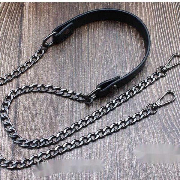 leather chain bag metal accessories bag pressure reducing bag strap women flat chain single shoulder crossbody bag strap 230815, Black
leather chain bag metal accessories bag pressure reducing bag strap women flat chain single shoulder crossbody bag strap 230815, Black