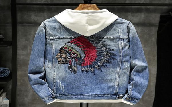 men039s denim jacket hip hop retro jeans coat street vintage embroidered indian denim jacket fashion slim long sleeve size mxx1511638, Black;brown
men039s denim jacket hip hop retro jeans coat street vintage embroidered indian denim jacket fashion slim long sleeve size mxx1511638, Black;brown