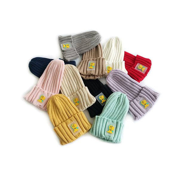 m593 autumn winter hat for kids knitted candy color cute dinosaur skull caps children warm beanies boys girls casual hats, Yellow
m593 autumn winter hat for kids knitted candy color cute dinosaur skull caps children warm beanies boys girls casual hats, Yellow