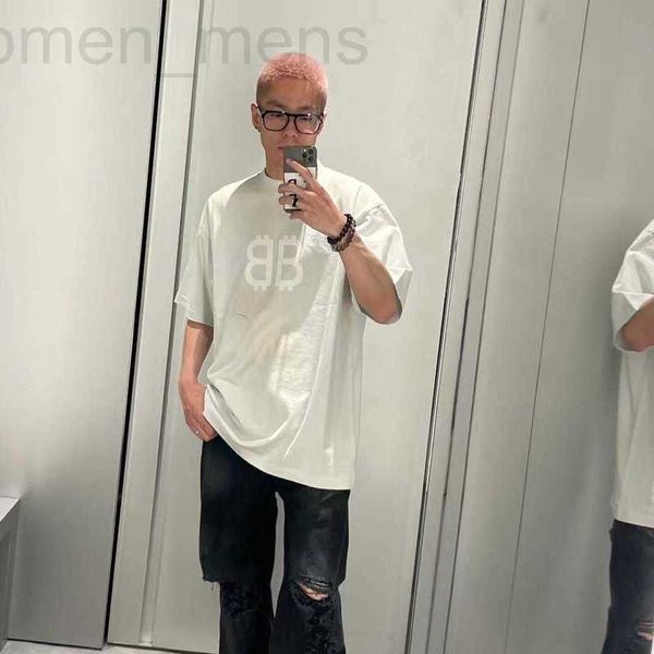 women's t-shirt designer luxury fashion b home mud hand-painted worn double printing old network red men's and short sleeve t-shir, White
women's t-shirt designer luxury fashion b home mud hand-painted worn double printing old network red men's and short sleeve t-shir, White