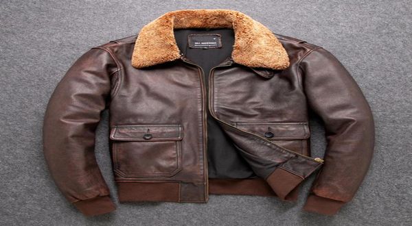 classic g1 bombermens outdoor cowhide coatvintage leather jacketsman genuine leather jacketbrown outwear6282129, Black
classic g1 bombermens outdoor cowhide coatvintage leather jacketsman genuine leather jacketbrown outwear6282129, Black