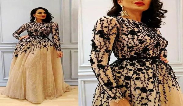 golden champagne long prom dresses elegant long sleeve black appliqued tulle covered lace evening dress glamorous middle east prom4341013
golden champagne long prom dresses elegant long sleeve black appliqued tulle covered lace evening dress glamorous middle east prom4341013
