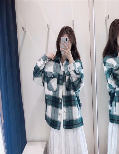 fall jacket women oversized jacket autumn checkered pockets outerwear womens green white plaid streetwear5452529, Black;brown
fall jacket women oversized jacket autumn checkered pockets outerwear womens green white plaid streetwear5452529, Black;brown