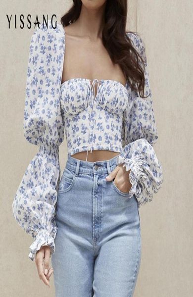 women039s blouses yissnag floral print long puff sleeve autumn bodycon square collar slim womens blouse winter ch2089807, White
women039s blouses yissnag floral print long puff sleeve autumn bodycon square collar slim womens blouse winter ch2089807, White