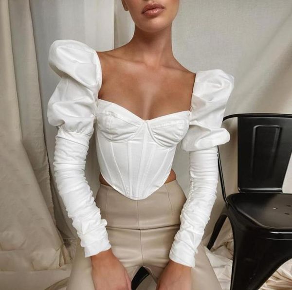 vintage square collar corset women and blouses elegant puff long sleeve crop low cut backless blusas6439241, White
vintage square collar corset women and blouses elegant puff long sleeve crop low cut backless blusas6439241, White