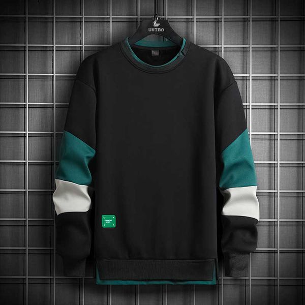 no brand name contrast stitching round neck sweater for men's spring and autumn long sleeved ins trendy brand men's casual loose f, Black
no brand name contrast stitching round neck sweater for men's spring and autumn long sleeved ins trendy brand men's casual loose f, Black