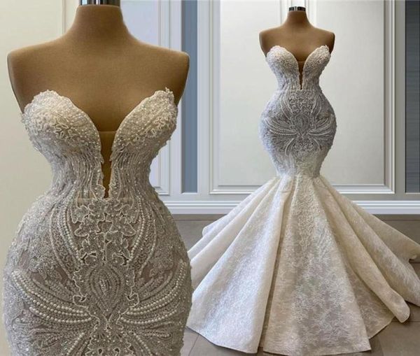 elegant mermaid wedding dresses handmade beading lace bridal gowns sweetheart floor length second reception dress9080494, White 
elegant mermaid wedding dresses handmade beading lace bridal gowns sweetheart floor length second reception dress9080494, White