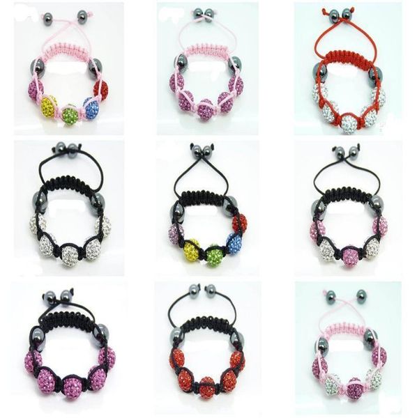 20pcs 510mm mrico pave disco crystal beads colorful knit bracelet children bracelet4012487, Black
20pcs 510mm mrico pave disco crystal beads colorful knit bracelet children bracelet4012487, Black