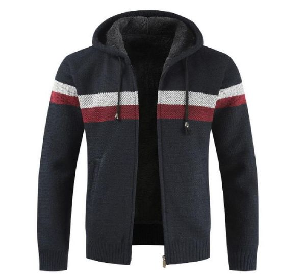 mens hoodies knitted sweater men autumn winter patchwork pull thicken warm hooded cardigan jumpers wool liner zipper fleece coat4648011, White;black
mens hoodies knitted sweater men autumn winter patchwork pull thicken warm hooded cardigan jumpers wool liner zipper fleece coat4648011, White;black