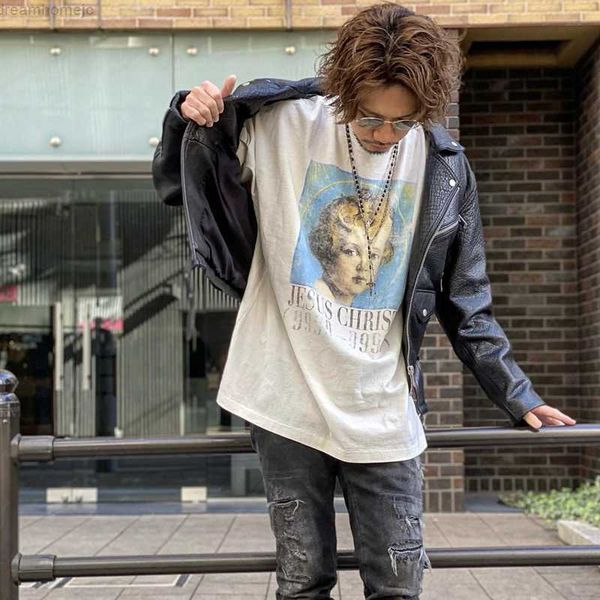 2023 new fashion brand streetwear saint michael tee shirt vintage angel of st michael worn out loose oversized t shirts, White;black
2023 new fashion brand streetwear saint michael tee shirt vintage angel of st michael worn out loose oversized t shirts, White;black