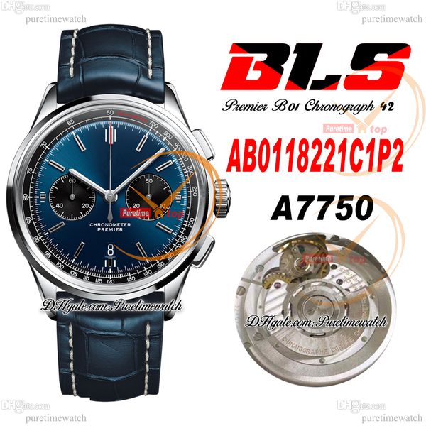 bls v2 premier b01 eta a7750 automatic chronograph mens watch 42 steel case blue black dial leather watches ab0118221c1p2 super edition relo, Slivery;brown
bls v2 premier b01 eta a7750 automatic chronograph mens watch 42 steel case blue black dial leather watches ab0118221c1p2 super edition relo, Slivery;brown