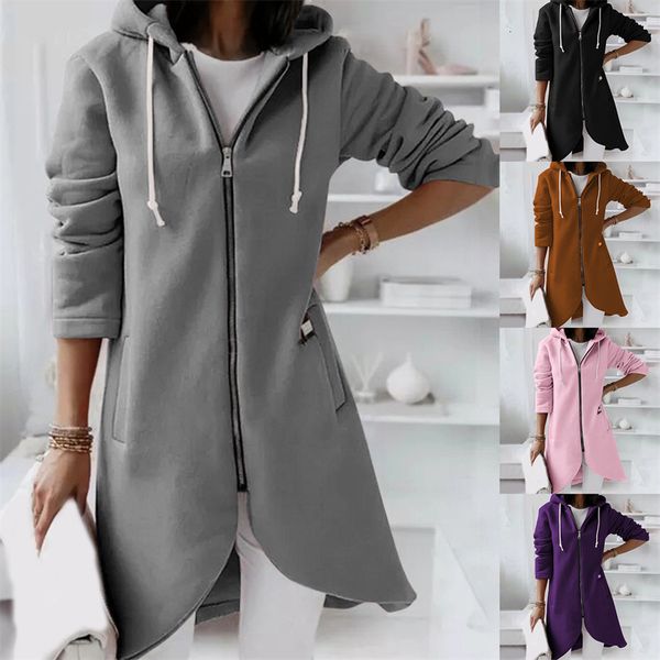 womens hoodies sweatshirts irregular hem regular pocket design comfortable zipper women coat hoodie female for daily wear 230808, Black
womens hoodies sweatshirts irregular hem regular pocket design comfortable zipper women coat hoodie female for daily wear 230808, Black