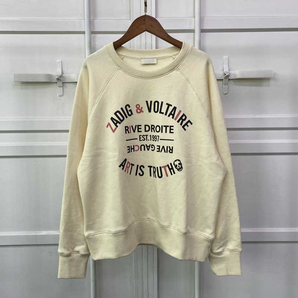 zadig voltaire women designer sportswear classic color contrast letter printed fleece pure cotton round neck luxury apparel fashion brand z, Black
zadig voltaire women designer sportswear classic color contrast letter printed fleece pure cotton round neck luxury apparel fashion brand z, Black