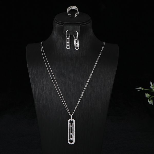 pendant necklaces luxury geometry link stackable pendant long sweater necklace full cubic zircon fashion charm women party jewelry gift d146, Silver
pendant necklaces luxury geometry link stackable pendant long sweater necklace full cubic zircon fashion charm women party jewelry gift d146, Silver