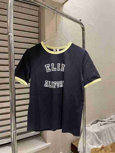 women's t-shirt designer 23 early autumn new ce temperament flocking letter t-shirt contrast round neck short sleeve loose casual high, White
women's t-shirt designer 23 early autumn new ce temperament flocking letter t-shirt contrast round neck short sleeve loose casual high, White