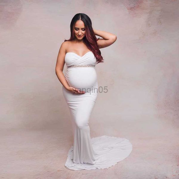

maternity dresses maternity pgraphy props dresses long pregnancy dress for baby shower p shoots shoulderless pregnant women maxi gown hkd230, White