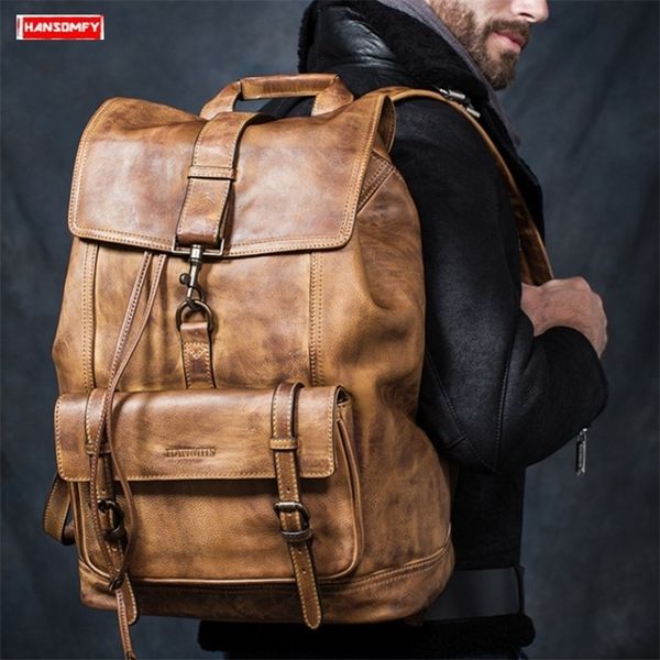 school bags genuine leather men backpack travel shoulder bag full large capacity men's lapbackpacks first layer cowhide 230807
school bags genuine leather men backpack travel shoulder bag full large capacity men's lapbackpacks first layer cowhide 230807
