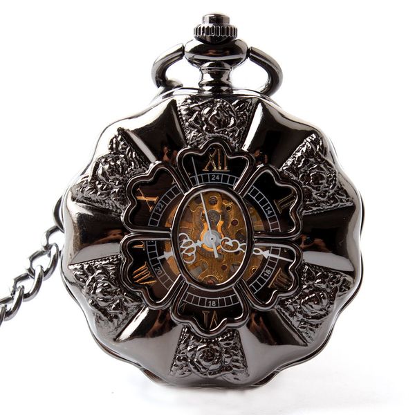 pocket watches black full steel luminous mechanical pocket watch steampunk vintage hollow analog skeleton hand winding mechanical pocket wat, Slivery;golden
pocket watches black full steel luminous mechanical pocket watch steampunk vintage hollow analog skeleton hand winding mechanical pocket wat, Slivery;golden