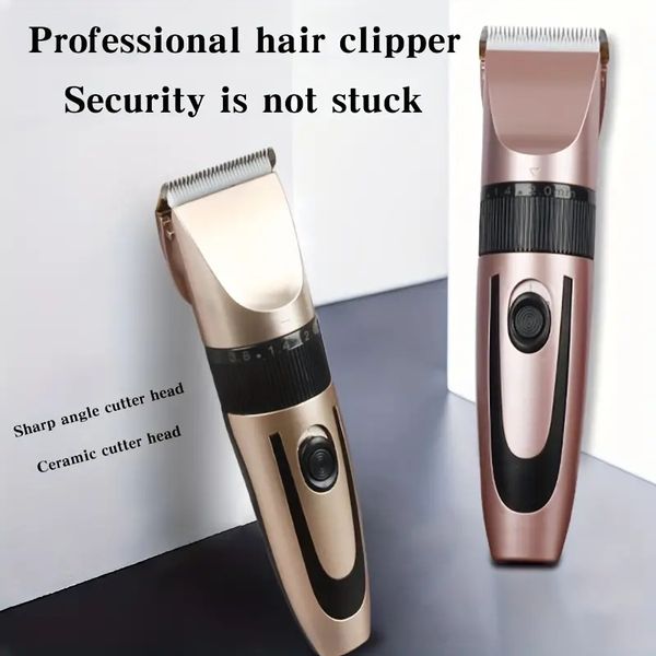 1pc professional rechargeable waterproof hair clipper - the perfect electric razor trimmer for men
1pc professional rechargeable waterproof hair clipper - the perfect electric razor trimmer for men