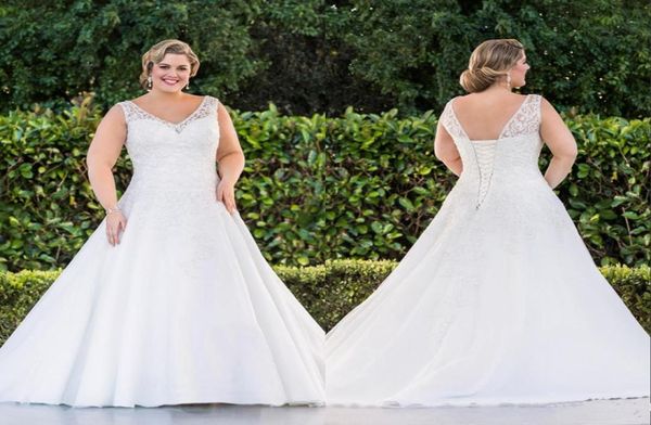 2020 new plus size a line lace wedding dresses v neck new elegant long princess bridal gowns appliques bandage stunni9574620, White
2020 new plus size a line lace wedding dresses v neck new elegant long princess bridal gowns appliques bandage stunni9574620, White