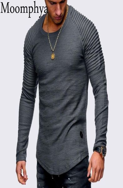 moomphya long sleeve men t shirt pleated shoulder slim fit tshirt men longline curved hem skinny hip hop tshirt streetwear1916167, White;black
moomphya long sleeve men t shirt pleated shoulder slim fit tshirt men longline curved hem skinny hip hop tshirt streetwear1916167, White;black