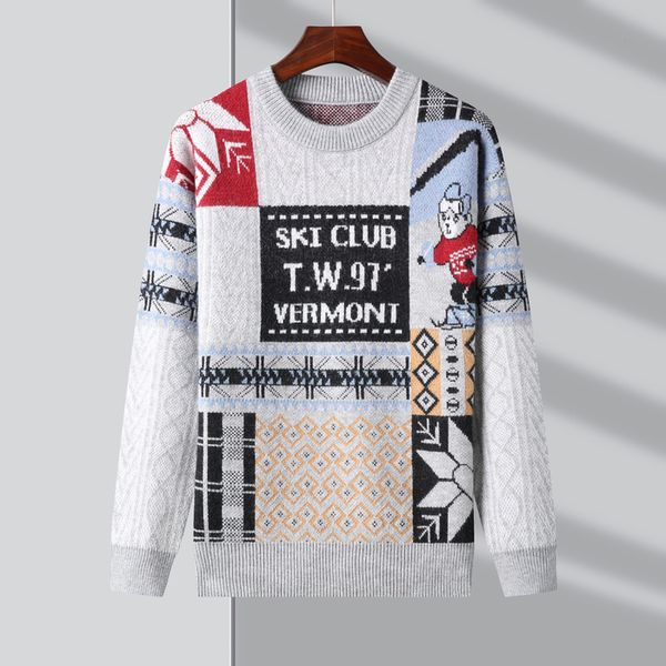 men's sweaters original designer knitted pullover sweater crew neck decal japanese animation trend casual autumnwinter 230807, White;black
men's sweaters original designer knitted pullover sweater crew neck decal japanese animation trend casual autumnwinter 230807, White;black