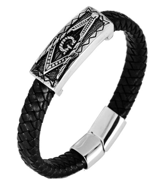 valentine039s day gift masonic bangle bracelet titanium steel leather bracelet bracelet men stainless steel leather woven brace3423836, Golden;silver
valentine039s day gift masonic bangle bracelet titanium steel leather bracelet bracelet men stainless steel leather woven brace3423836, Golden;silver