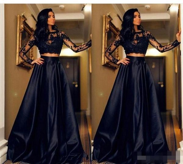 black two pieces prom dresses 2019 jewel illusion long sleeves lace appliques open back plus size party dress evening gowns1781779
black two pieces prom dresses 2019 jewel illusion long sleeves lace appliques open back plus size party dress evening gowns1781779
